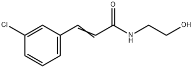 N-(2-Hydroxyethyl)-3-(3-chlorophenyl)propenamide 结构式