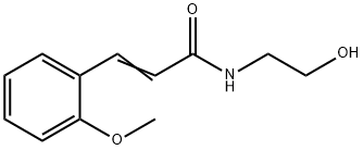 N-(2-Hydroxyethyl)-3-(2-methoxyphenyl)propenamide Structure