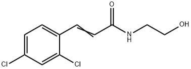 N-(2-Hydroxyethyl)-3-(2,4-dichlorophenyl)propenamide 结构式