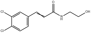 N-(2-Hydroxyethyl)-3-(3,4-dichlorophenyl)propenamide 结构式