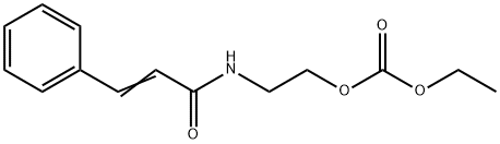 N-[2-(Ethoxycarbonyloxy)ethyl]-3-phenylpropenamide Structure
