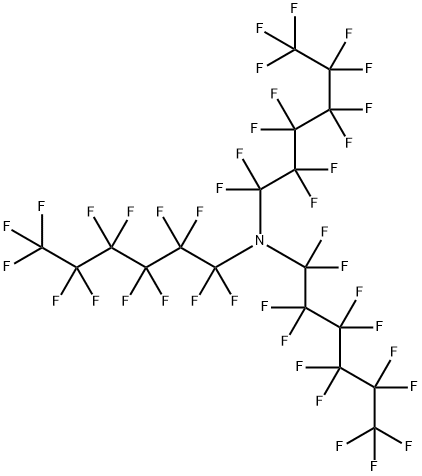 トリス(トリデカフルオロヘキシル)アミン 化学構造式