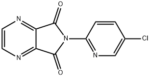 6-(5-クロロ-2-ピリジニル)-5H-ピロロ[3,4-b]ピラジン-5,7(6H)-ジオン 化学構造式