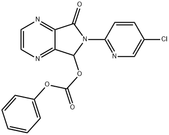 6-(5-CHLORO-PYRIDIN-2-YL)-7-PHENOXYCARBONYLOXY-6,7-DIHYDRO-PYRROLO3,4-BPYRAZIN-5-ONE Struktur