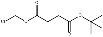Butanedioic, 1-(chloromethyl)-4-t-butyl ester Structure