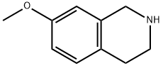 1,2,3,4-テトラヒドロ-7-メトキシイソキノリン 化学構造式