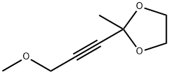 1,3-Dioxolane,  2-(3-methoxy-1-propynyl)-2-methyl-  (9CI) Structure