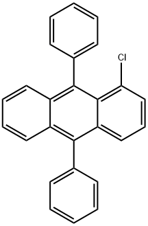 1-CHLORO-9,10-DIPHENYLANTHRACENE Structure