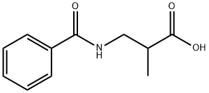 3-(benzoylamino)-2-methylpropionic acid 结构式