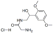 2-amino-N-[2-(2,5-dimethoxyphenyl)-2-hydroxyethyl]acetamide monohydrochloride Structure