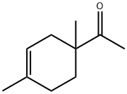 4-アセチル-1,4-ジメチル-1-シクロヘキセン 化学構造式