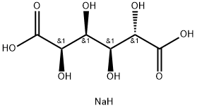 sodium hydrogen D-glucarate Struktur