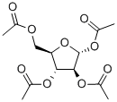 1,2,3,5-四-O-乙酰基-Α-D-阿拉伯呋喃糖, 43225-70-3, 结构式