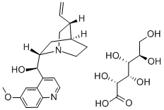 D-グルコン酸·(8α,9R)-6'-メトキシシンコナン-9-オール 化学構造式