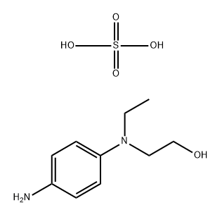 N-乙基-N-(2-羟乙基)-1,4-苯二胺硫酸盐, 4327-84-8, 结构式