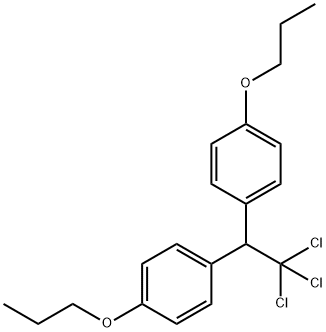 2,2-ビス(p-プロポキシフェニル)-1,1,1-トリクロロエタン 化学構造式