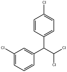 1,1-ジクロロ-2-(m-クロロフェニル)-2-(p-クロロフェニル)エタン 化学構造式
