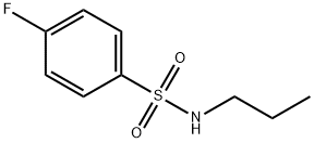N-PROPYL 4-FLUOROBENZENESULFONAMIDE, 433-05-6, 结构式