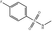4-フルオロ-N-メチルベンゼンスルホンアミド 化学構造式