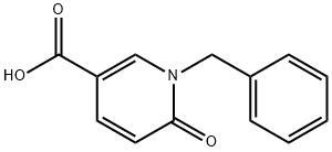 1-ベンジル-6-オキソ-1,6-ジヒドロピリジン-3-カルボン酸 化学構造式