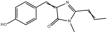 433218-99-6 4H-Imidazol-4-one,  3,5-dihydro-5-[(4-hydroxyphenyl)methylene]-3-methyl-2-(1-propen-1-yl)-