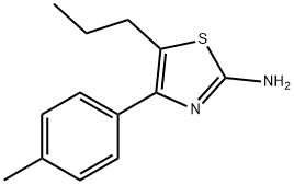 4-(4-メチルフェニル)-5-プロピル-1,3-チアゾール-2-アミン 化学構造式