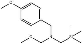 N-(4-METHOXY-BENZYL)-N-METHOXYMETHYL-N-TRIMETHYLSILYLMETHYLAMINE Struktur