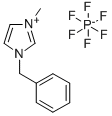 1-ベンジル-3-メチルイミダゾリウムヘキサフルオロホスファート 化学構造式