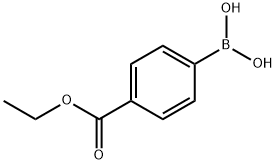 4-(エトキシカルボニル)フェニルボロン酸 化学構造式