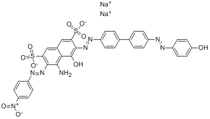 Dinatrium-4-amino-5-hydroxy-6-[[4'-[(4-hydroxyphenyl)azo][1,1'-biphenyl]-4-yl]azo]-3-[(4-nitrophenyl)azo]naphthalin-2,7-disulfonat