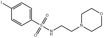 4-IODO-N-(2-MORPHOLIN-4-YL-ETHYL)-BENZENESULFONAMIDE Struktur