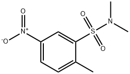 N,N,2-トリメチル-5-ニトロベンゼンスルホンアミド 化学構造式