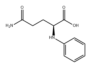 rac-(R*)-2-アミノ-4-[(フェニルアミノ)カルボニル]ブタン酸 化学構造式