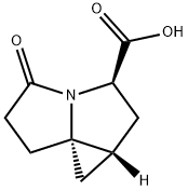 5H-Cyclopropa[g]pyrrolizine-3-carboxylicacid,hexahydro-5-oxo-,(1aR,3R,7aS)-(9CI) Struktur