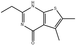 Thieno[2,3-d]pyrimidin-4(1H)-one, 2-ethyl-5,6-dimethyl- (9CI) Struktur
