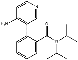 2-(4-AMINO-3-PYRIDINYL) N,N-BIS(1-METHYLETHYL)-BENZAMIDE Structure