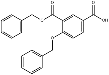 3-BENZYLOXYCARBONYL-4-BENZYLOXY-BENZOIC ACID Structure