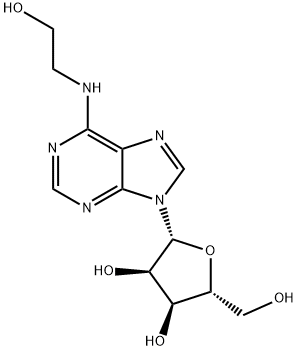 N-(2-ヒドロキシエチル)アデノシン 化学構造式