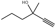 3-メチル-1-ヘキシン-3-オール 化学構造式