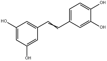 3,3',4,5'-Tetrahydroxystilbene 结构式