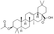 齐墩果酸 3-乙酸酯, 4339-72-4, 结构式