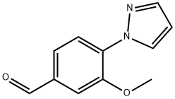 3-METHOXY-4-(1H-PYRAZOL-1-YL)BENZALDEHYDE Structure
