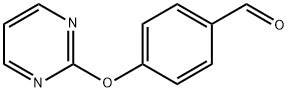 4-(ピリミジン-2-イルオキシ)ベンズアルデヒド 化学構造式