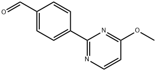 4-(4-甲氧基嘧啶-2-基)苯甲醛 结构式