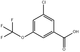 3-クロロ-5-(トリフルオロメトキシ)安息香酸 化学構造式