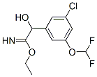 Benzeneethanimidic  acid,  3-chloro-5-(difluoromethoxy)--alpha--hydroxy-,  ethyl  ester  (9CI) Struktur
