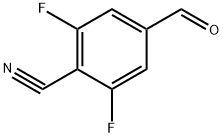 4-CYANO-3,5-DIFLUORO BENZALDEHYDE
 Structure