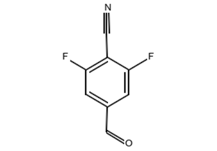 2,6-二氟-4-醛基苯氰, 433939-88-9, 结构式