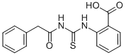 2-[[[(PHENYLACETYL)AMINO]THIOXOMETHYL]AMINO]-BENZOIC ACID Structure