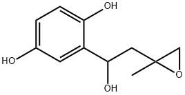 1,4-Benzenediol, 2-[1-hydroxy-2-(2-methyloxiranyl)ethyl]- (9CI) Structure
